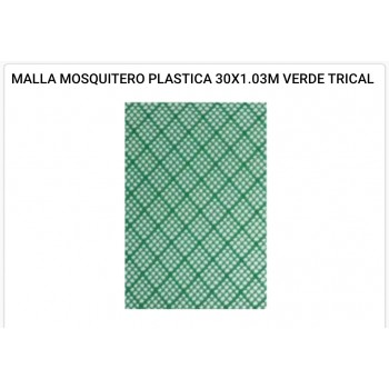 Malla mosquitero plástica 1x1.03 mts verde - hierropalermo.com