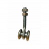 👉 Garrucha 1 1/2” 2 ruedas para riel