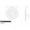 👉🏻 Regadera anticalcárea 12” ultra plana redonda