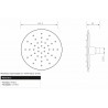 👉🏻 Regadera anticalcárea 6” ultra plana redonda