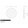 👉🏻 Regadera anticalcárea 8” ultra plana redonda