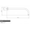 👉🏻 Tubo cromado largo con roseta para regadera 1 /2 x 90