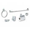 👉🏻 Accesorios para baño 6 piezas cromado