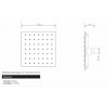 👉🏻 Regadera anticalcárea 6” ultra plana cuadrada