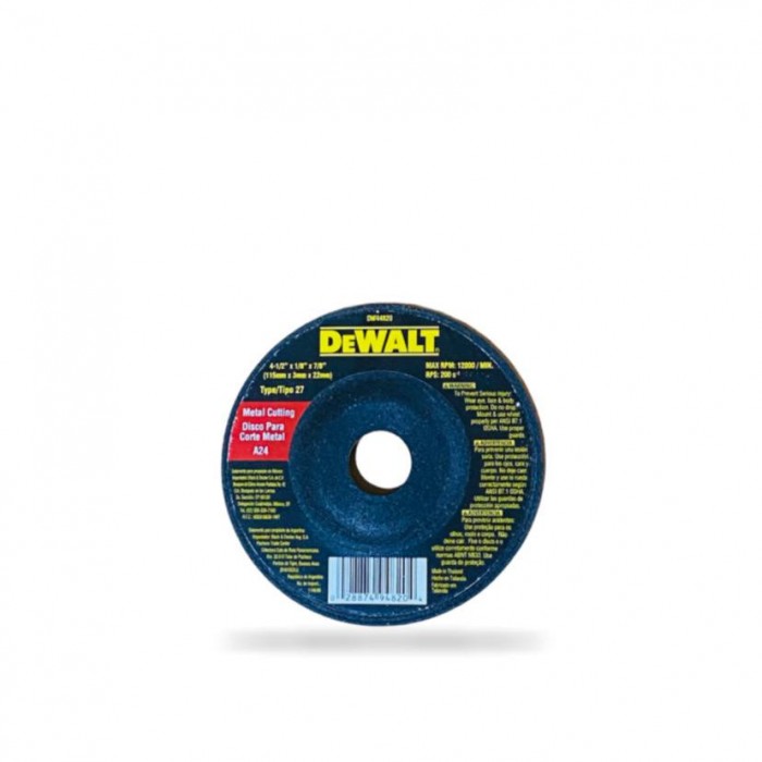 Disco 4 1/2 X 1/8 corte Dewalt