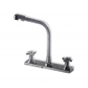 👉Grifería para fregadero doble manilla tipo cruz 7,9" Griven