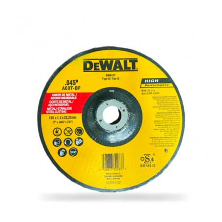 👉 Disco de corte ultrafino 7” x 7/8”. Dewalt