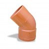 Codo A.N reforzado 4" (110mm) X 45° X 3,2mm. Uraplast