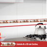 👉 Listelo para cocina pasta blanca cocina 8 x 25 cm