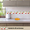 👉 Listelo para cocina pasta blanca cerezas 8 x 25 cm