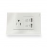 👉 Toma corriente sencillo con puerto USB Blanco. Vitron