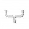 Sifon para fregadero doble extensible 1 1/2