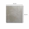 👉Cerámica metro a Flagstone Bianco 45 x 45 1.62 mts
