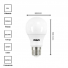 👉 Bombillo led de 7w A60. RCA