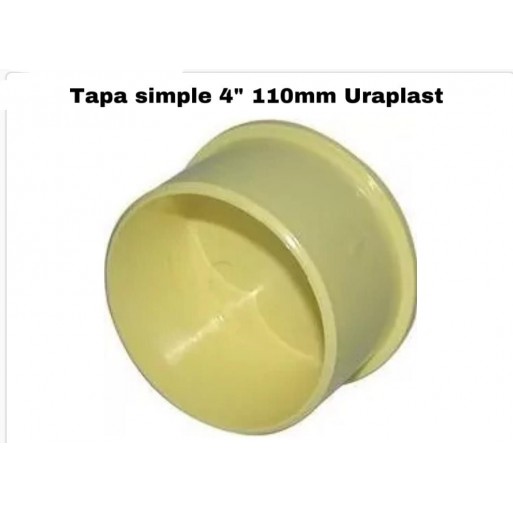 Tapón simple 4" 110mm a/negras Uraplast