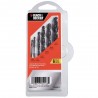 🔩 Juego mecha de acero 6 piezas. Black + Decker