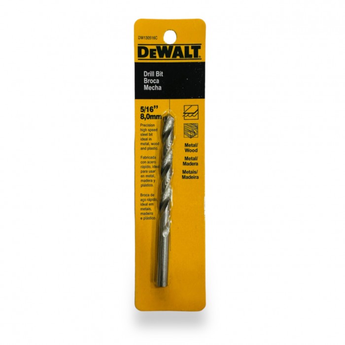 Mecha de acero 5/16 (8.0mm)". Dewalt