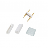 👉 Conector tipo H + protectores para cinta led neón