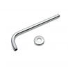 Brazo de ducha 35cm cromado. Griven