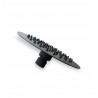 Regadera ducha 6" redonda negra. Griven