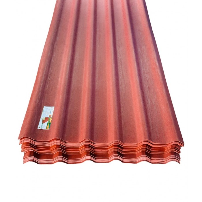 Lamina de polipropileno trapezoidal roja 2mm 3.6