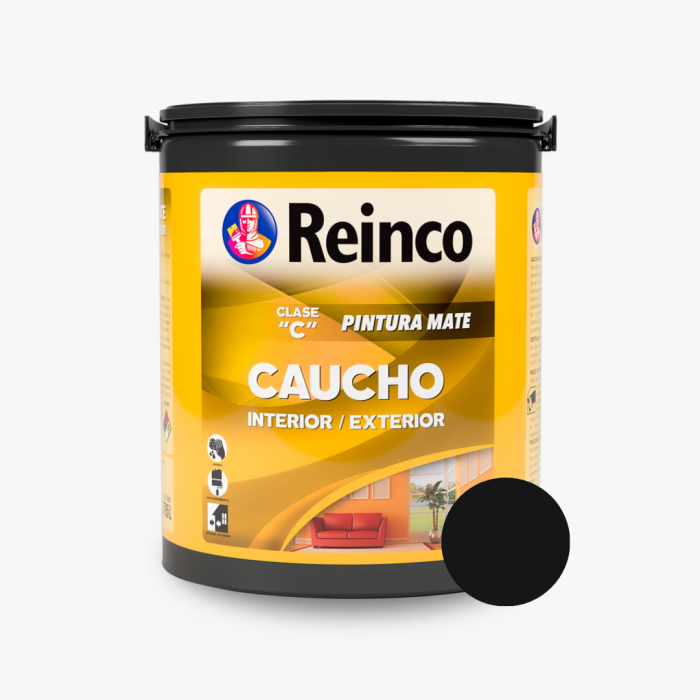 Pintura agua negro 1 galon clase C. Reinco