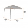👉  Toldo plegable 3 x 3mts. Truper