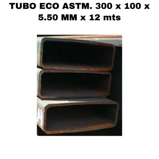 Tubo ECO ASTM 300 x 100 x 5.50 mm x 12 mts