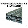 ✅ Hierro Palermo- TUBO RECTANGULAR 3 X 1 X 6MTS 1.10MM