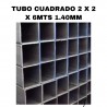 ✅ Hierro Palermo - TUBO CUADRADO 2 X 2 X 6MTS 1.40MM