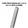 ✅ Hierro Palermo- TUBO RECTANGULAR 1.1/2 X 3/4 X 6MTS 0.90MM