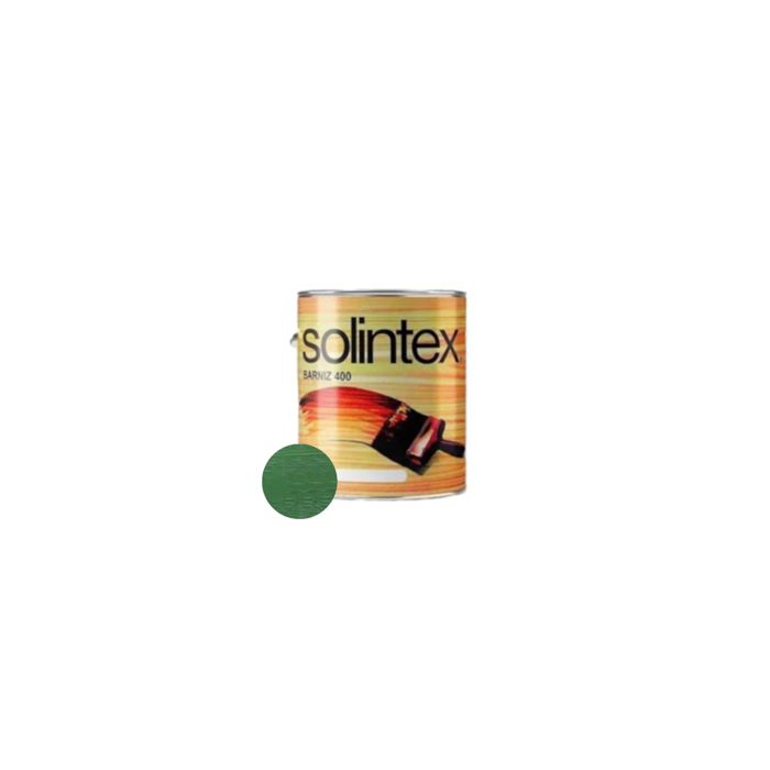 Pintura 1/4 barniz verde jade. Solintex