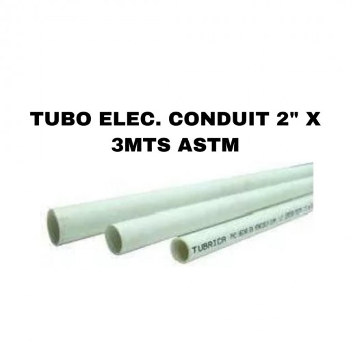 Tubo elec. conduit 2" x 3 mts tubrica