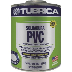 Soldadura PVC 1/4 GAL Tubrica