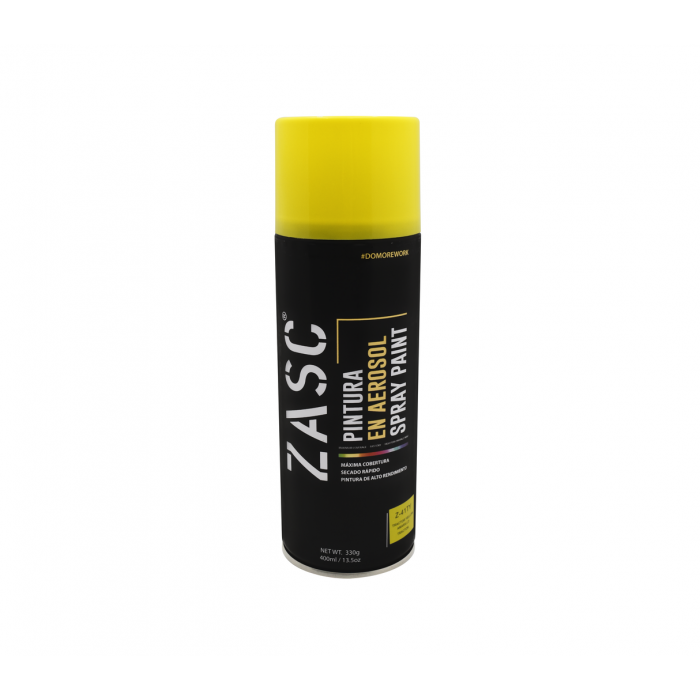 Pintura en spray amarillo 400ml. Zasc