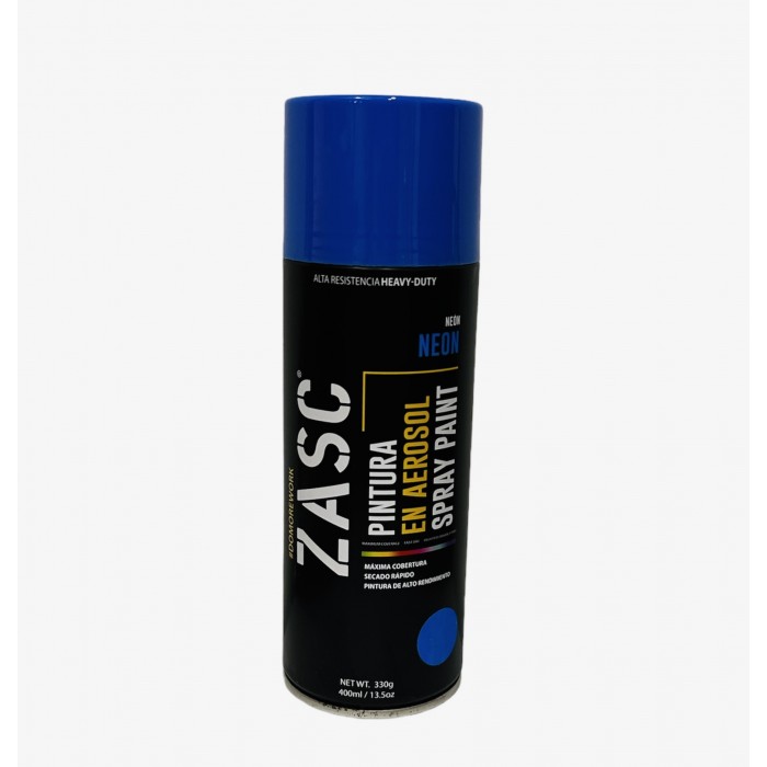 Pintura en spray azul neon 400ml. Zasc