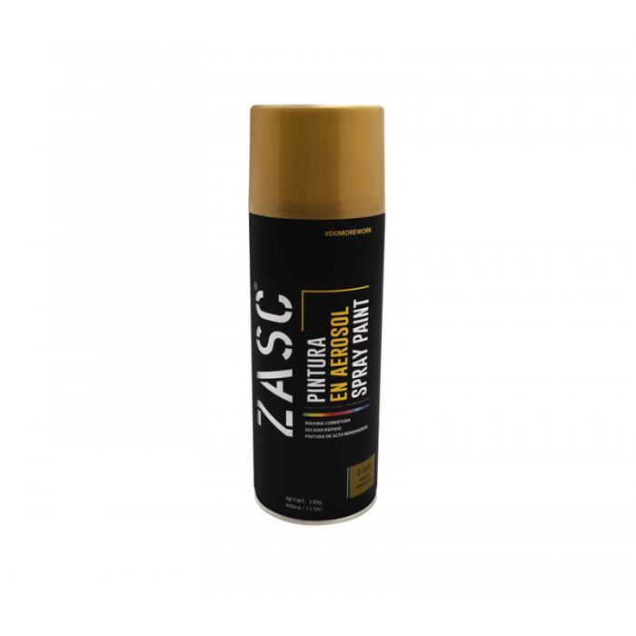 Pintura en spray dorado 400ml. Zasc