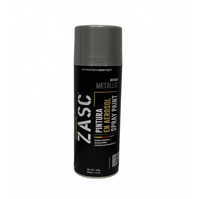 Pintura en spray plateado 400ml. Zasc