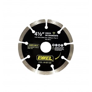 Disco 4 1/2" corte seco. Exxel