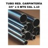 ✅ Hierro Palermo - TUBO RED. CARPINTERIA 3/4 X 6MTS 1.10MM HIERRO NACIONAL