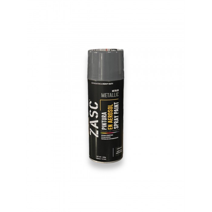 Pintura en spray gris plateado 400ml. Zasc