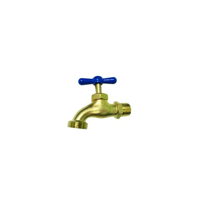 Llave chorro 1/2” bronce. Aquafina