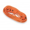 👉 Extensión eléctrica 14mts naranja con regleta