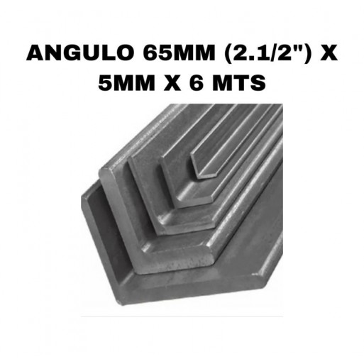Angulo 65mm (2.1/2") x 5mm x 6 mts