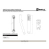 👉 Ducha telefónica rectangular deluxe cromado. Belt g