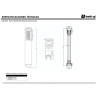 👉 Ducha telefono rectangular metálica black. Belt g