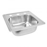 👉 Fregadero 1 ponch 40 x 40 acero inoxidable