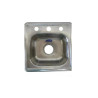 👉 Fregadero 1 ponch 40 x 40 acero inoxidable