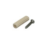 👉 Ramplug plástico 4 x 3/4" blanco con tornillo