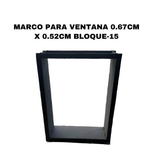 Marco 0,67 x 0,52 para ventana  bloque 15cm